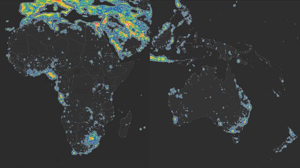 Casi el 60 por ciento de los argentinos no puede ver las estrellas