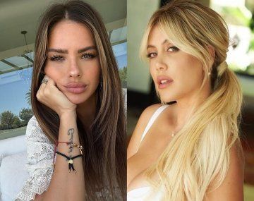 La China Suárez y Wanda Nara coincidieron hasta en Pascuas