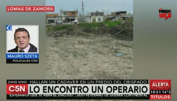 Encuentran un cuerpo con cuatro disparos en el terreno de un obispado