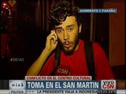 toma en el san martin: si tienen decencia, que se sienten a hablar toma en el san martin: si tienen decencia, que se sienten a hablar