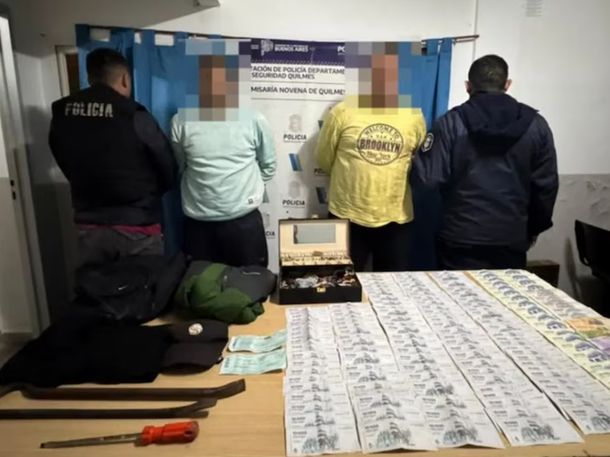 Dos detenidos y dos prófugos tras un entradera en Quilmes