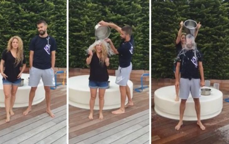 Shakira embarazada y Piqué se suman al #IceBucketChallenge