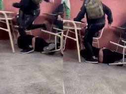 Le dio una paliza a un compañero porque no quiso cederle el banco.