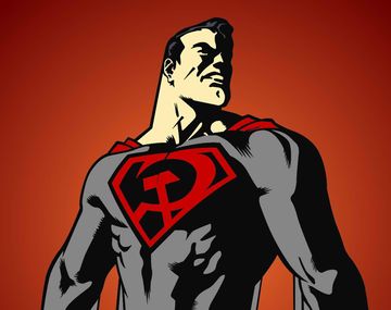 El Superman comunista causa furor en Rusia
