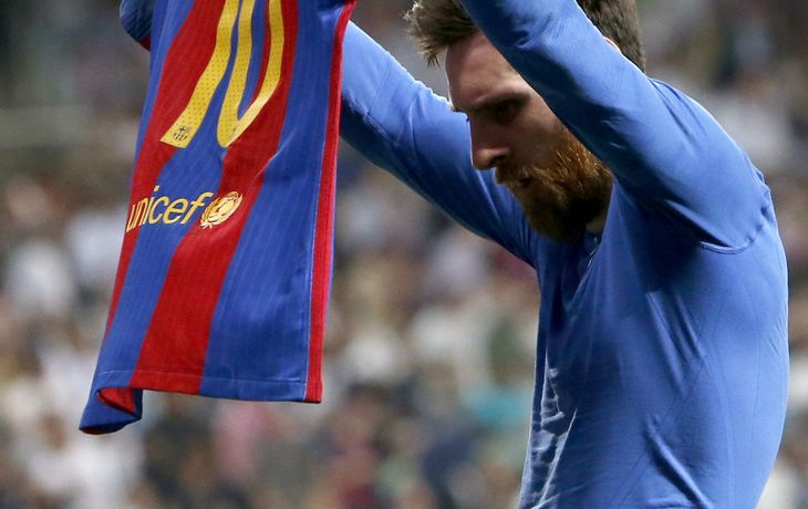 El histórico festejo de Messi