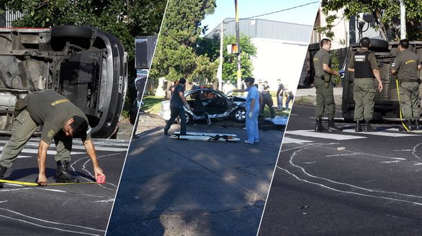 Mañana navideña accidentada: un muerto y 12 heridos en cuatro choques