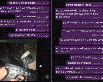 Terror en Campana: alumnos de una escuela planearon un tiroteo por WhatsApp