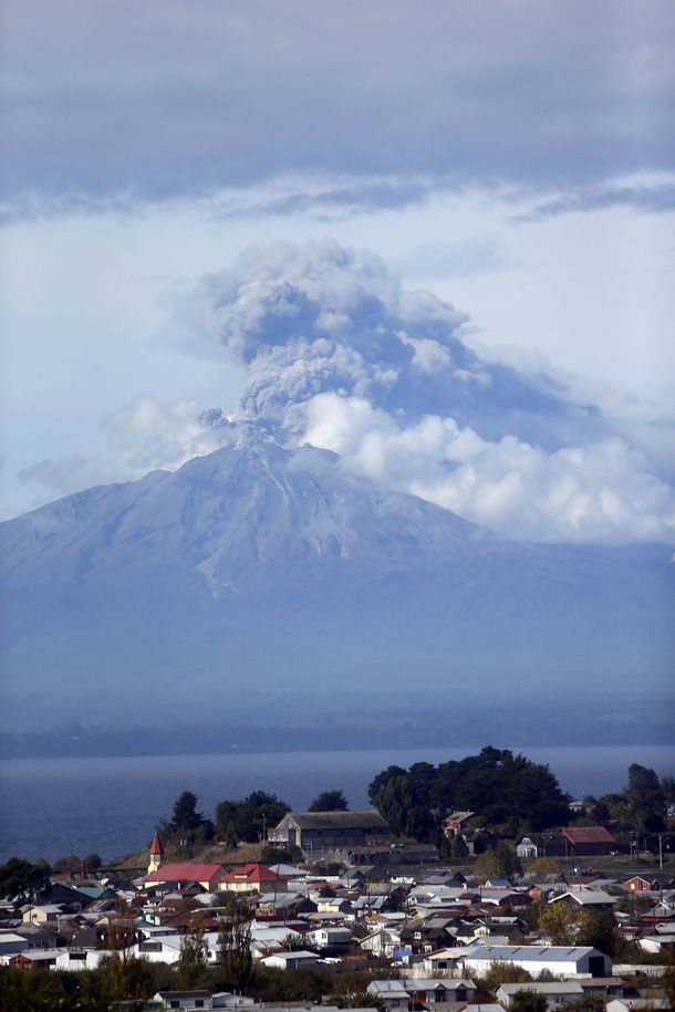 Las cenizas del volcán Calbuco llegarán a Río Negro y Chubut