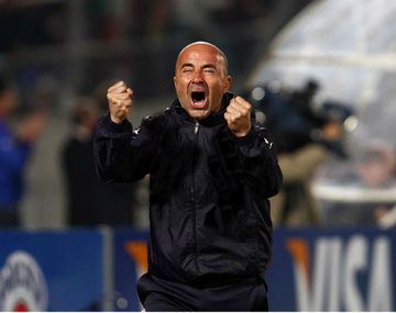 Jorge Sampaoli celebrando