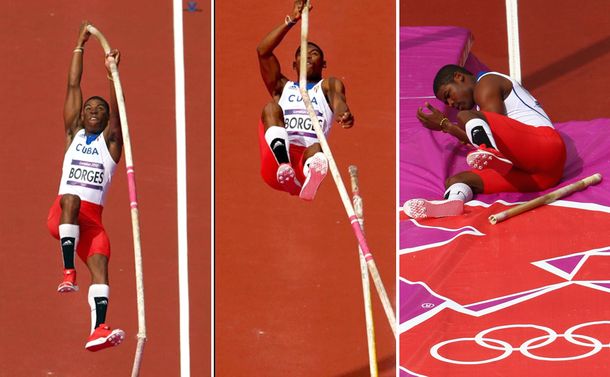 Espectacular accidente en el salto con garrocha