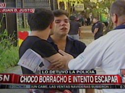 choque en palermo: el conductor estaba borracho e intento escapar choque en palermo: el conductor estaba borracho e intento escapar