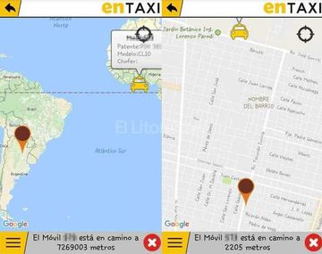 Pidió un taxi y el coche estaba en África. Gentileza de El Litoral