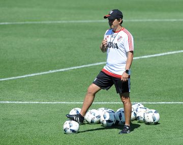 Marcelo Gallardo prepara a sus jugadores para la Supercopa Argetina