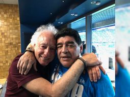 Coppola y Maradona, juntos en la previa de Argentina-Nigeria