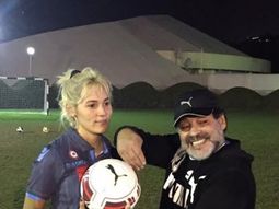 maradona y rocio oliva entrenaron juntos en dubai maradona y rocio oliva entrenaron juntos en dubai