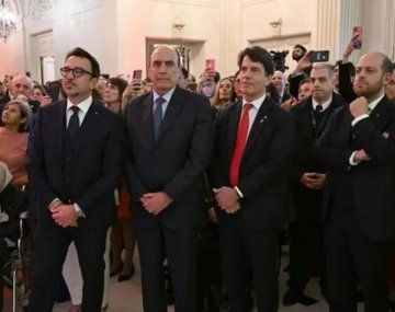 &nbsp;Nicolás Posse y Guillermo Francos en un evento en la embajada de Italia&nbsp;