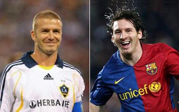 Beckham y Messi