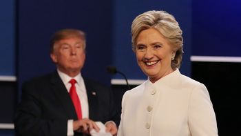 Donald Trump y Hillary Clinton en el tercer debate presidencial Donald Trump y Hillary Clinton en el tercer debate presidencial