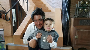 Santiago Vázquez, junto a Milo Santiago Vázquez, junto a Milo