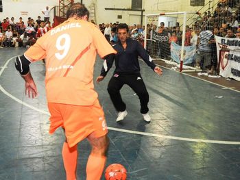 Scioli y Massa, fútbol y mensajes políticos de cara al 2013