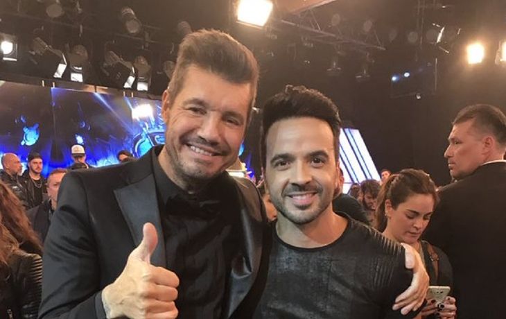Marcelo Tinelli y Luis Fonsi