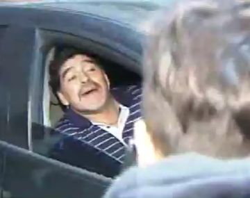 Maradona llegó al país y pudo conocer a su hijo