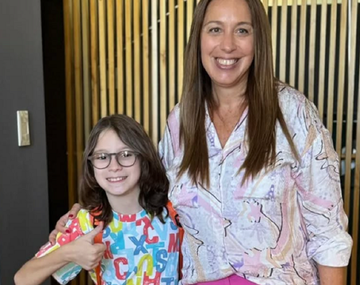 María Eugenia Vidal junto a Ian Moche.