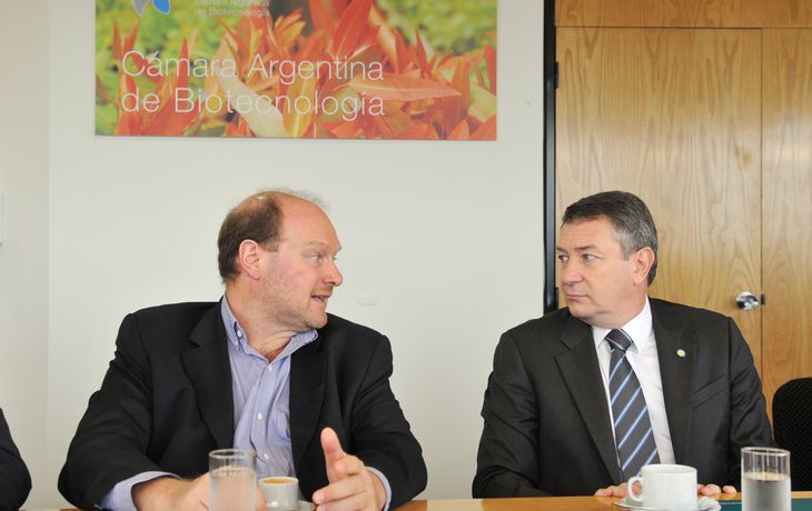 Norberto Yahuar se reunió con empresas de biotecnología