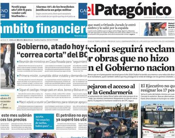 Tapas de diarios del miércoles 13 de junio de 2018