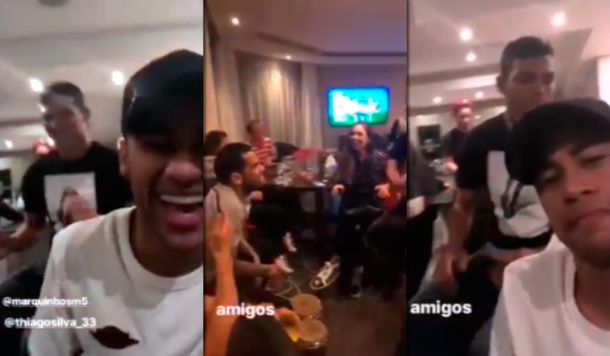 Póker, música y tragos: la fiesta de Neymar y sus compañeros brasileños del PSG