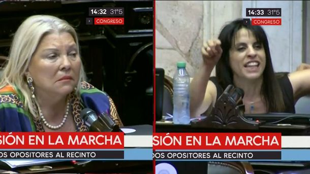 Carrió acusó a los diputados agredidos por Gendarmería de atropellar a la fuerza y estalló Donda