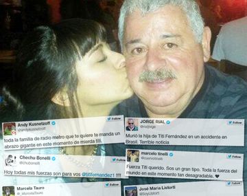 Los famosos se solidarizaron con Tití Fernández por la muerte de su hija