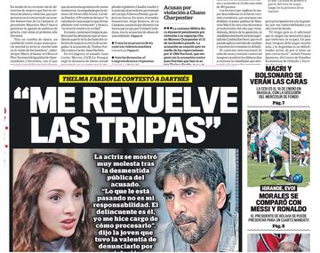 Tapas de diarios del sábado 15 de diciembre de 2018