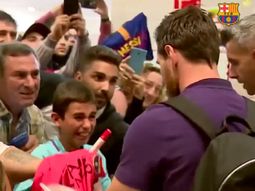 VIDEO: El llanto de un nene fanático de Newells al recibir un autógrafo de Messi