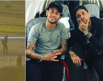 Neymar y Dani Alves llegaron sobre la hora al casamiento de Messi y Antonella