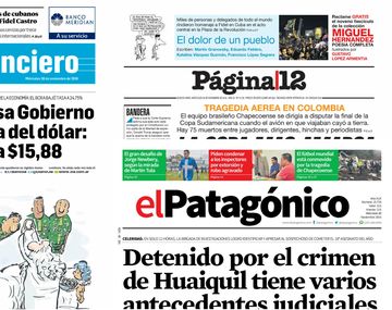 Tapas de diarios del 30 de noviembre de 2016