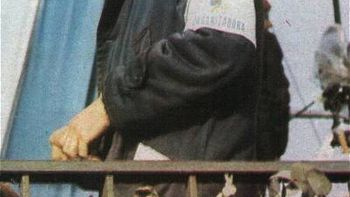 Favio en el palco de Ezeiza Favio en el palco de Ezeiza