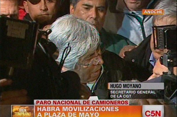 No nos corren con la vaina, dijo Moyano
