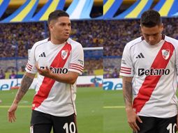 el reproche de quintero a un companero durante el superclasico: ¿a quien apunto? el reproche de quintero a un companero durante el superclasico: ¿a quien apunto?