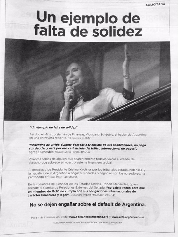 Nueva solicitada buitre acusa al país de despreciar la justicia de EE.UU.