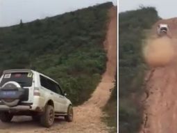 video: mira la hazana del conductor de esta camioneta en una montana video: mira la hazana del conductor de esta camioneta en una montana