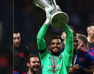 Con Romero en el arco