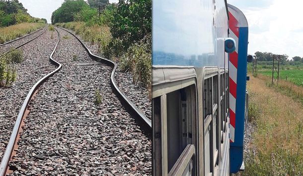 Así quedaron las vías por el intenso calor