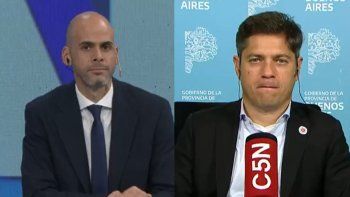 Axel Kicillof, junto a Julián Guarino en El Diario (C5N).