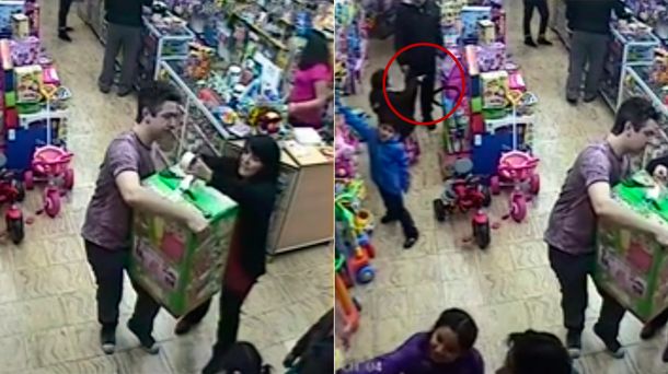 Imperdonable: escrachan a un padre que le enseñaba a robar a su hija