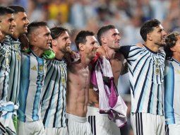 Lionel Messi y toda la Selección Argentina. Lionel Messi y toda la Selección Argentina.