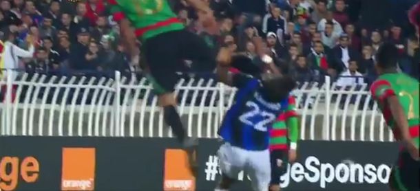 Brutal falta en la Liga de Campeones de Africa