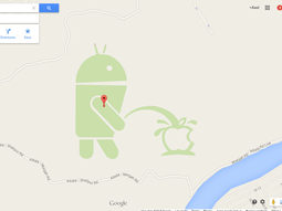 google muestra al logo de android orinando sobre apple google muestra al logo de android orinando sobre apple