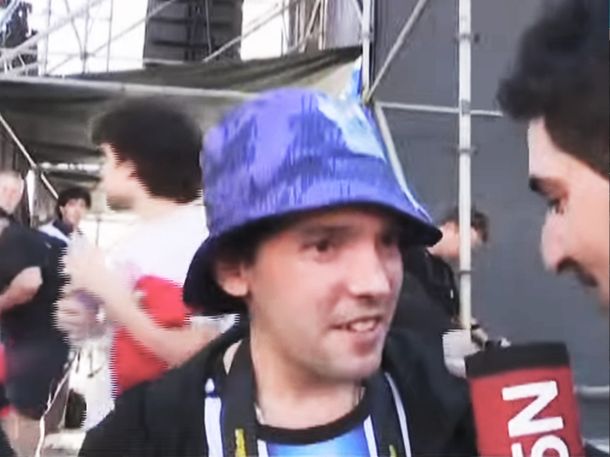 Pablo Grillo en Plaza de Mayo. Pablo Grillo en Plaza de Mayo.