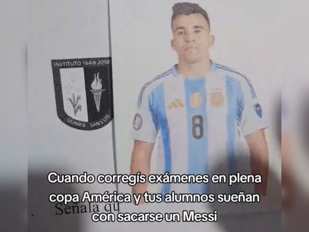 La creativa forma en que un profesor puntea los exámenes de sus alumnos: Sueñan con un Messi